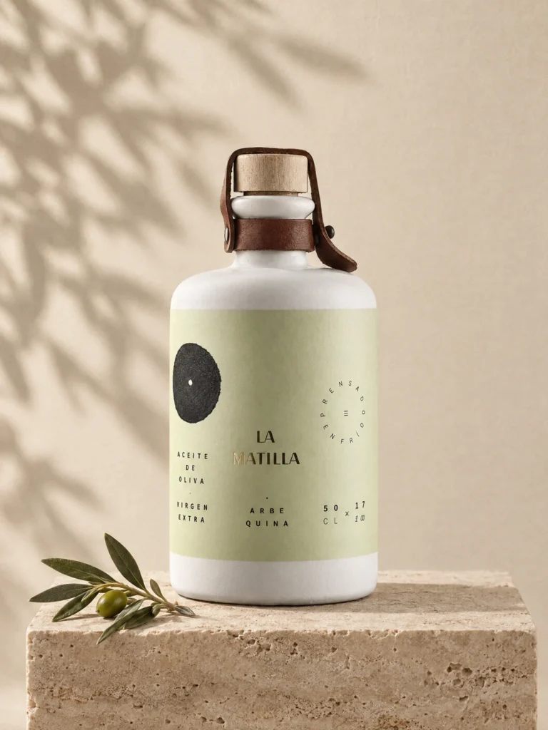 Botella de cerámica de AOVE Arbequina La Matilla